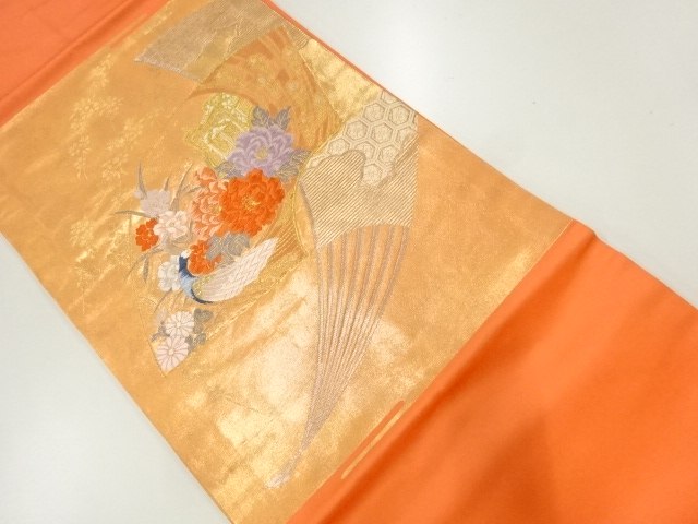 JAPANESE NAGOYA OBI / WOVEN PEACOCK